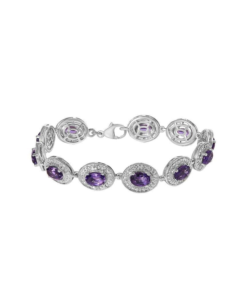 Haus of Brilliance White Diamond & Link Bracelet