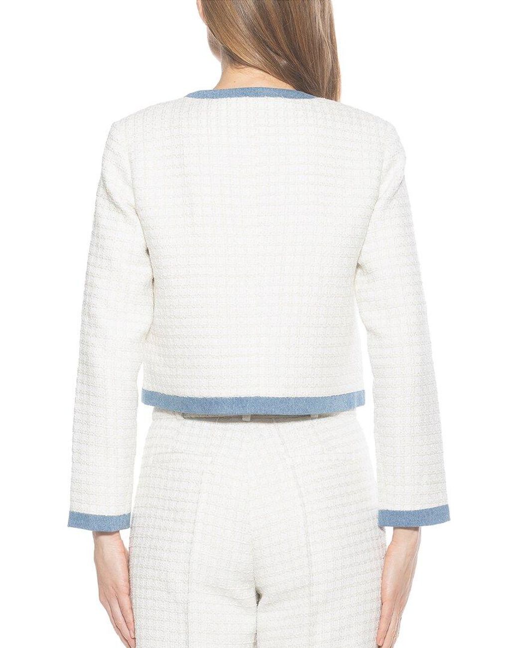 Alexia Admor Blue Rose Tweed Jacket
