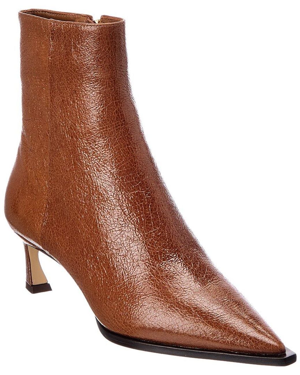 Alexandre Birman Brown Myra 50 Leather Bootie