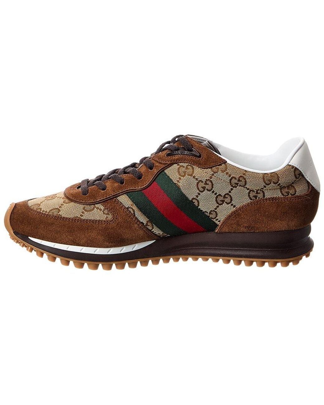 Gucci Brown Re-Motion Sneaker, Suede for men