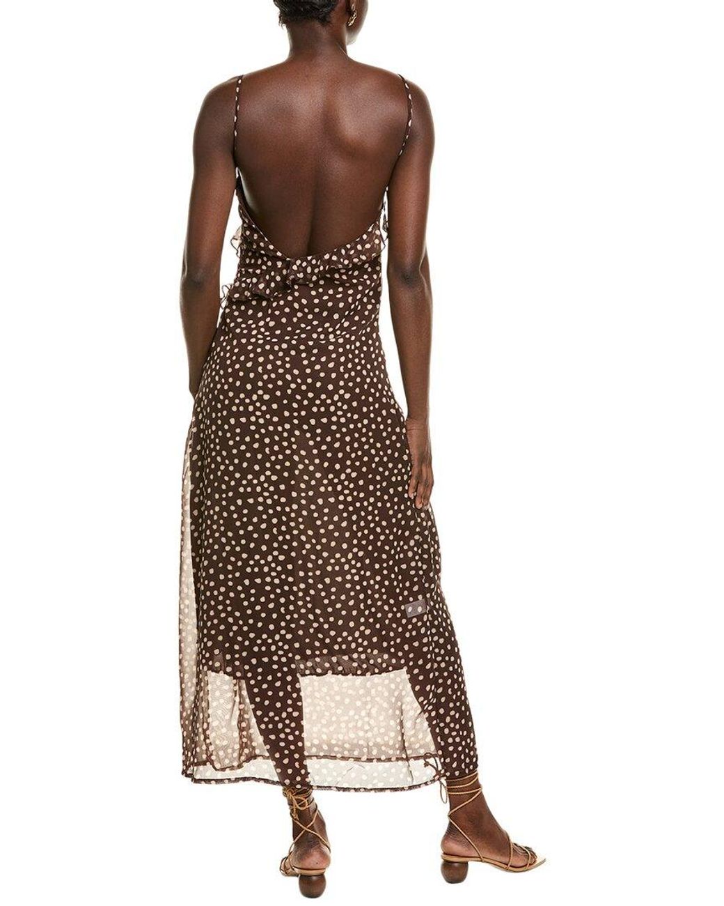 7021 Brown Maxi Dress