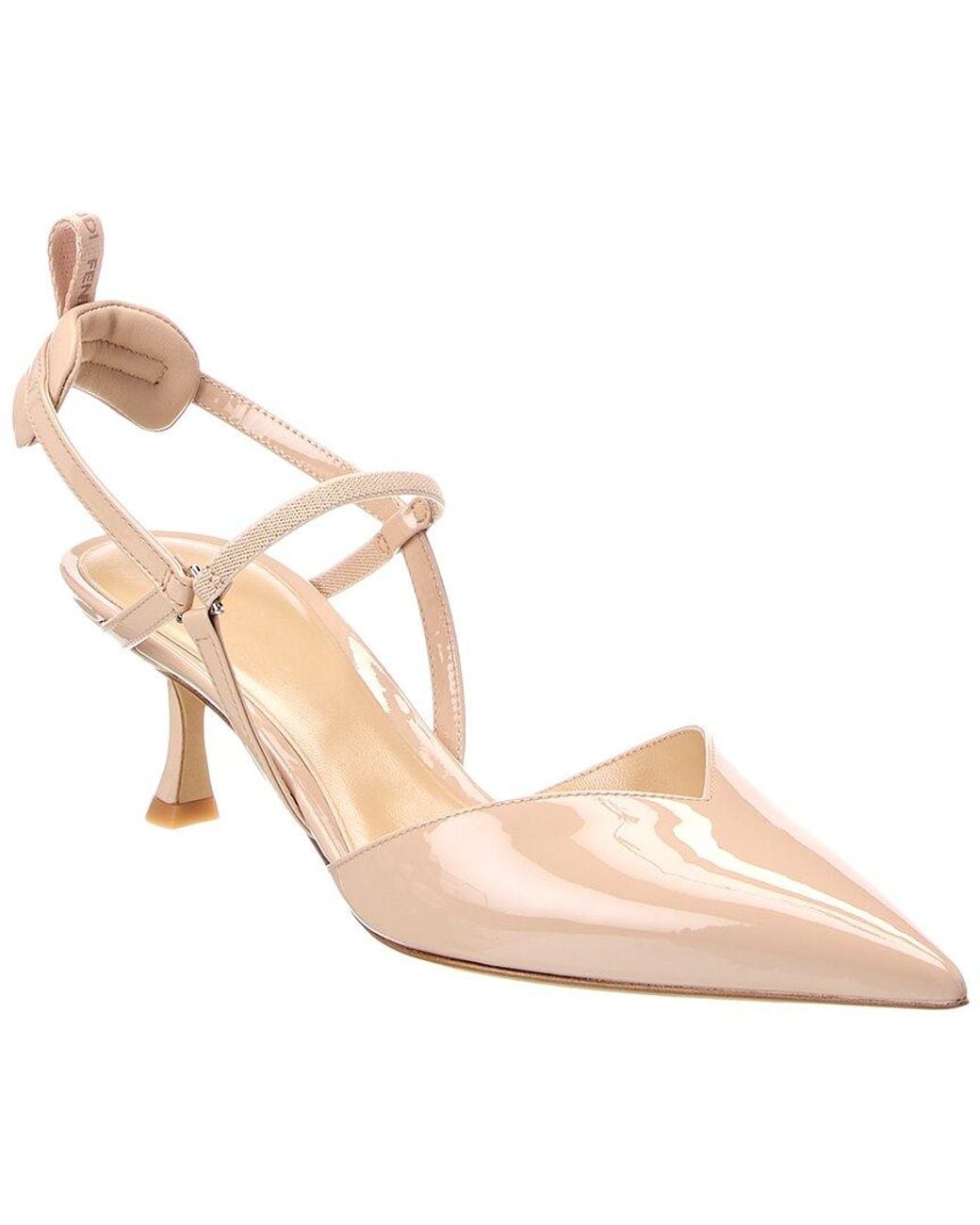Fendi Pink Patent Slingback Pump
