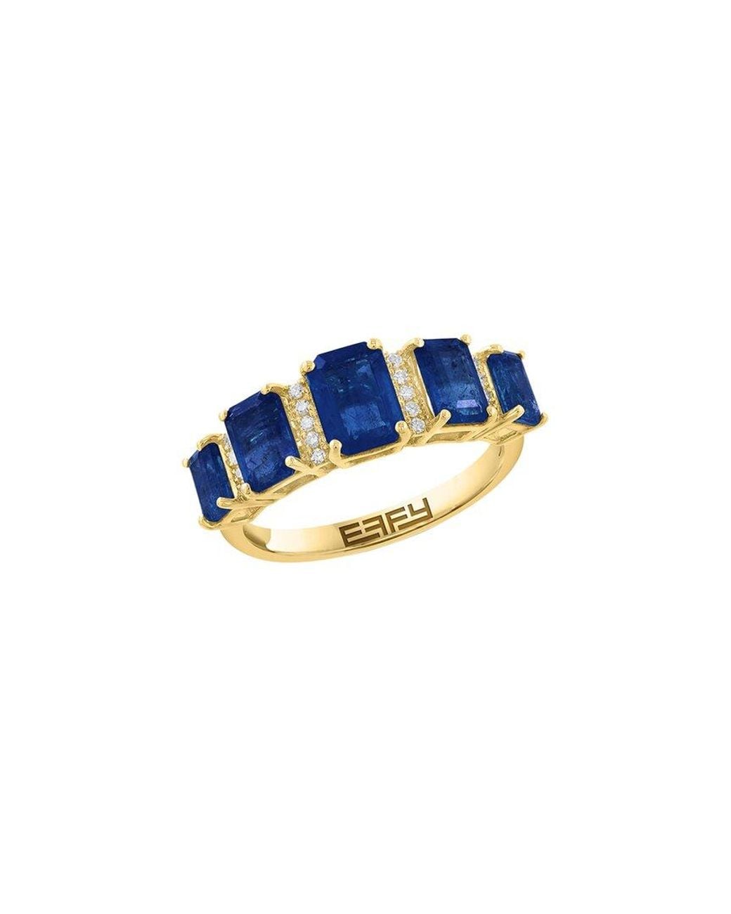 Effy Fine Jewelry Blue 14K 2.56 Ct. Tw. Diamond & Sapphire Ring