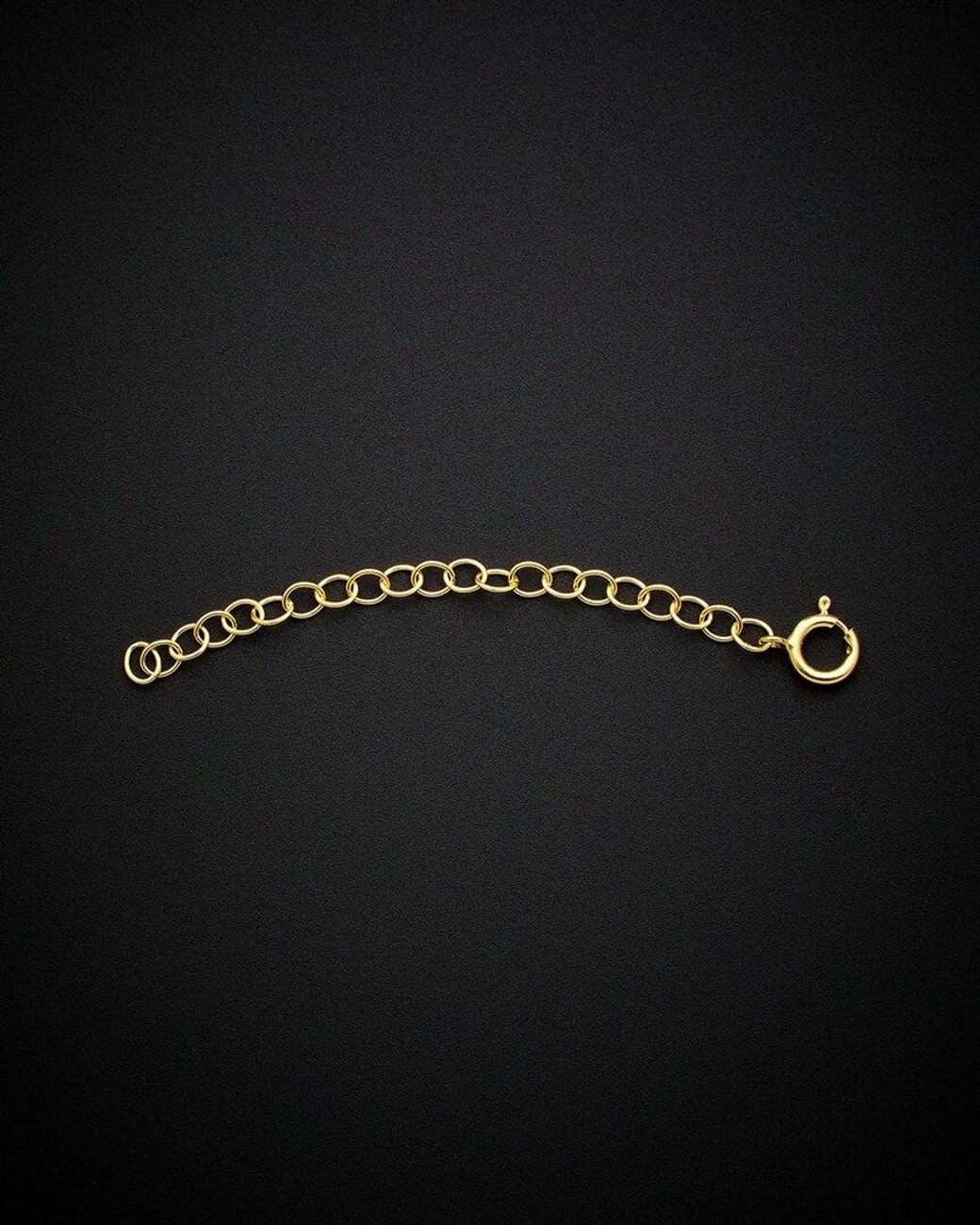 Italian Gold Black 14K Chain Extender