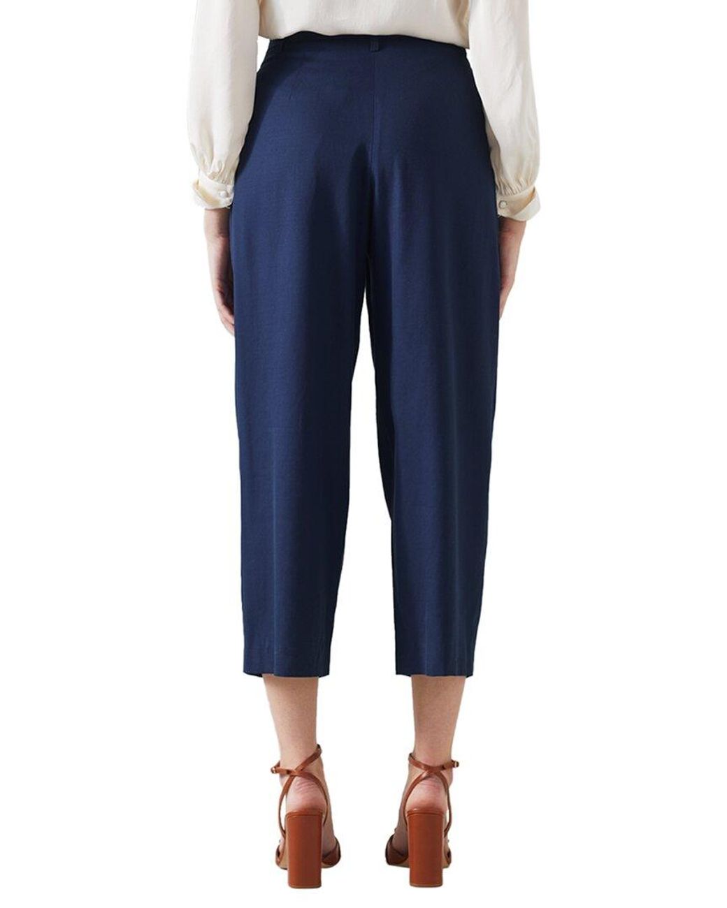 L.K.Bennett Blue Almeida Trouser