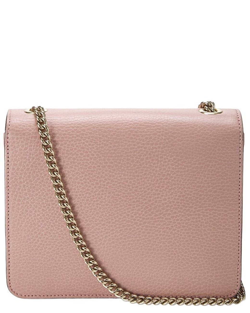 Gucci Pink Leather Interlocking Crossbody (Authentic Pre-Loved)