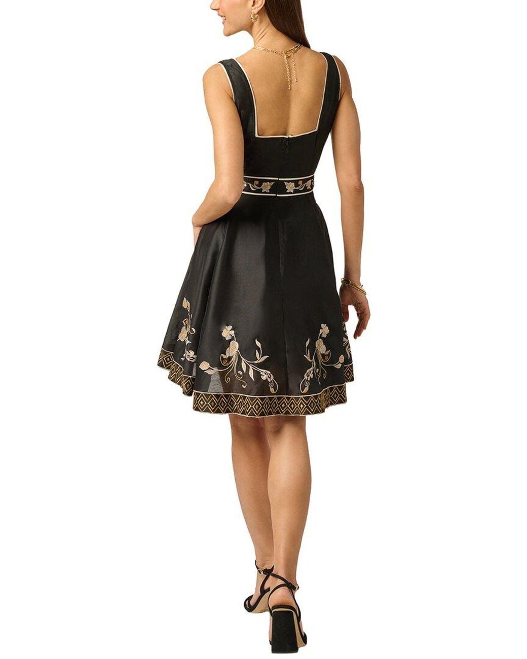 Adrianna Papell Black Sleeveless Mini Dress