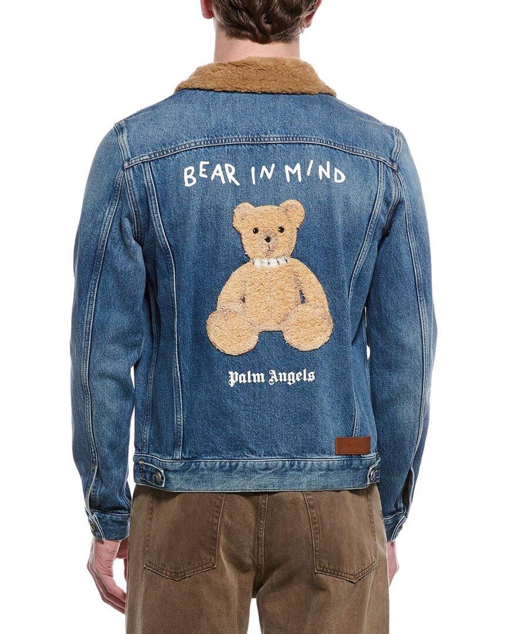 Palm Angels Blue Denim Jacket for men
