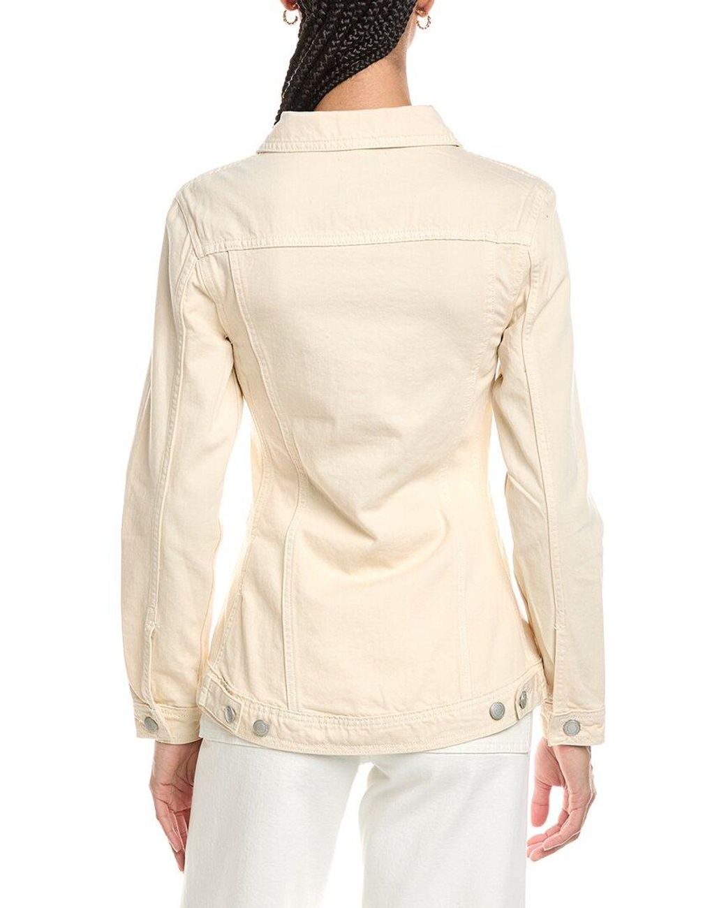 DL1961 Natural Peplum Top