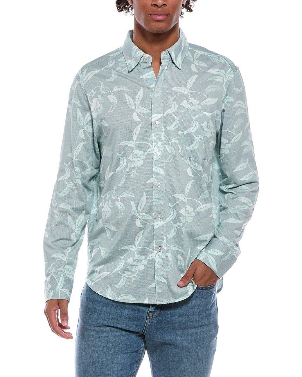 Tommy Bahama Blue San Lucio Gardenia Shirt for men