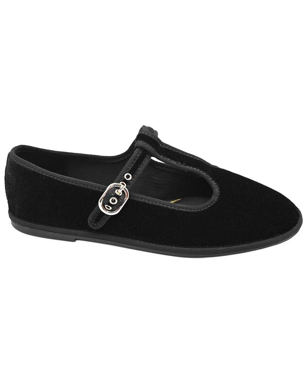 Kenneth Cole Black Verona Velvet Flat