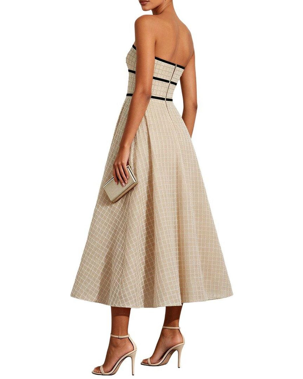 Ariele Tesoro Natural Solid Maxi Dress