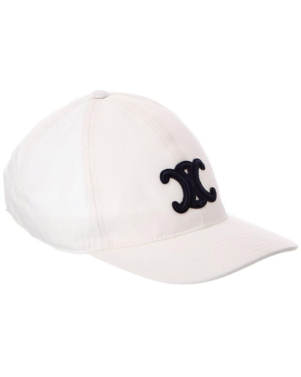 Céline White Triomphe Baseball Cap