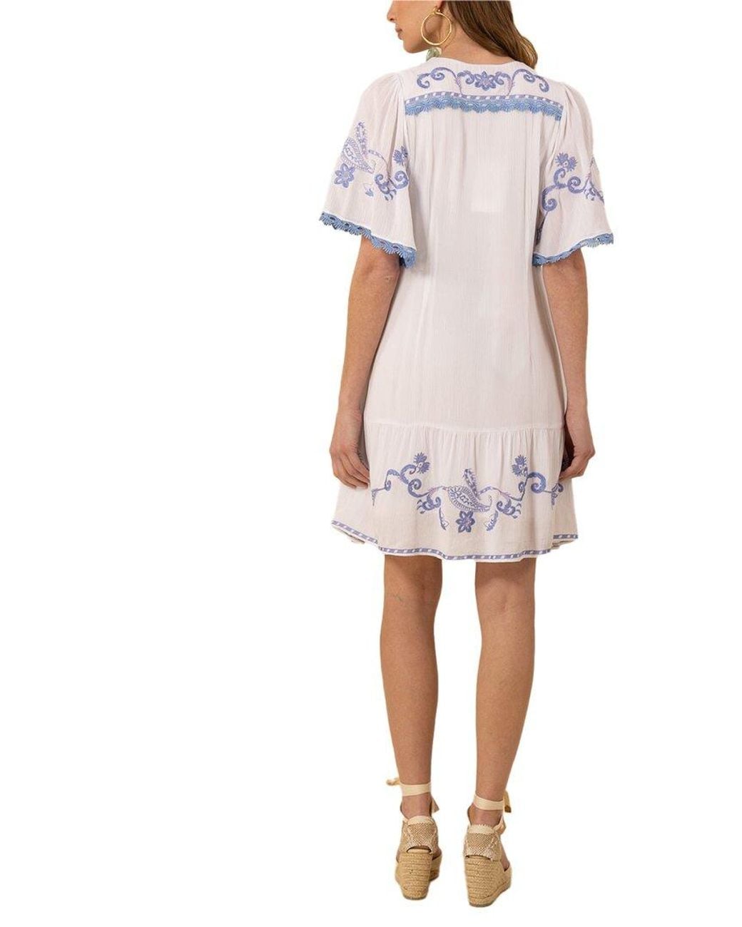 Hale Bob White Lennox Mini Dress