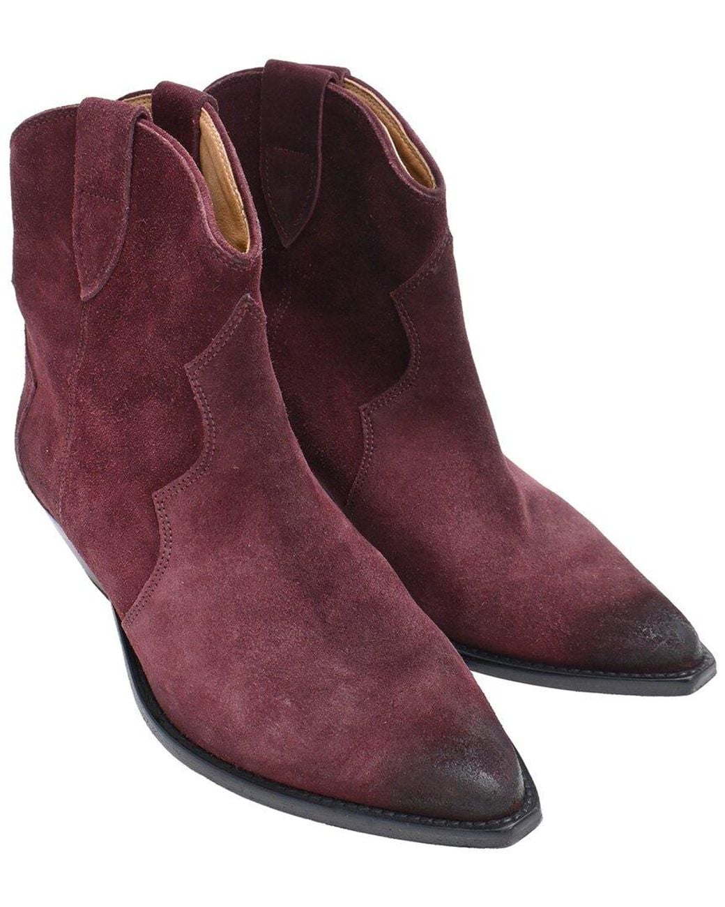 Isabel Marant Purple Suede Dewina Bootie (Authentic Pre-Loved)