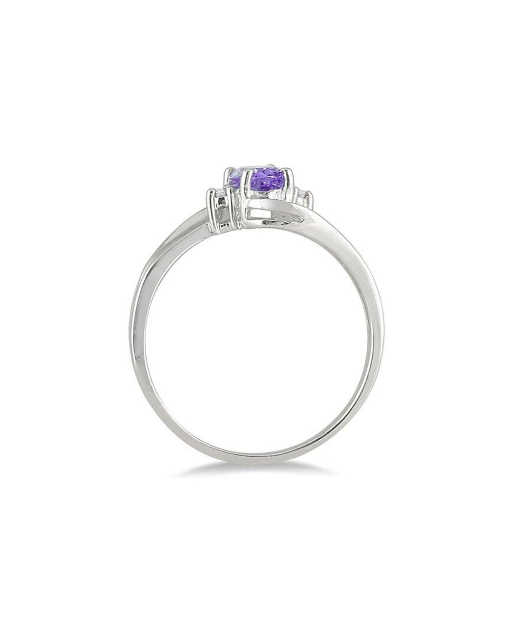 Gem Spark White 14K 0.49 Ct. Tw. Diamond & Tanzanite Ring