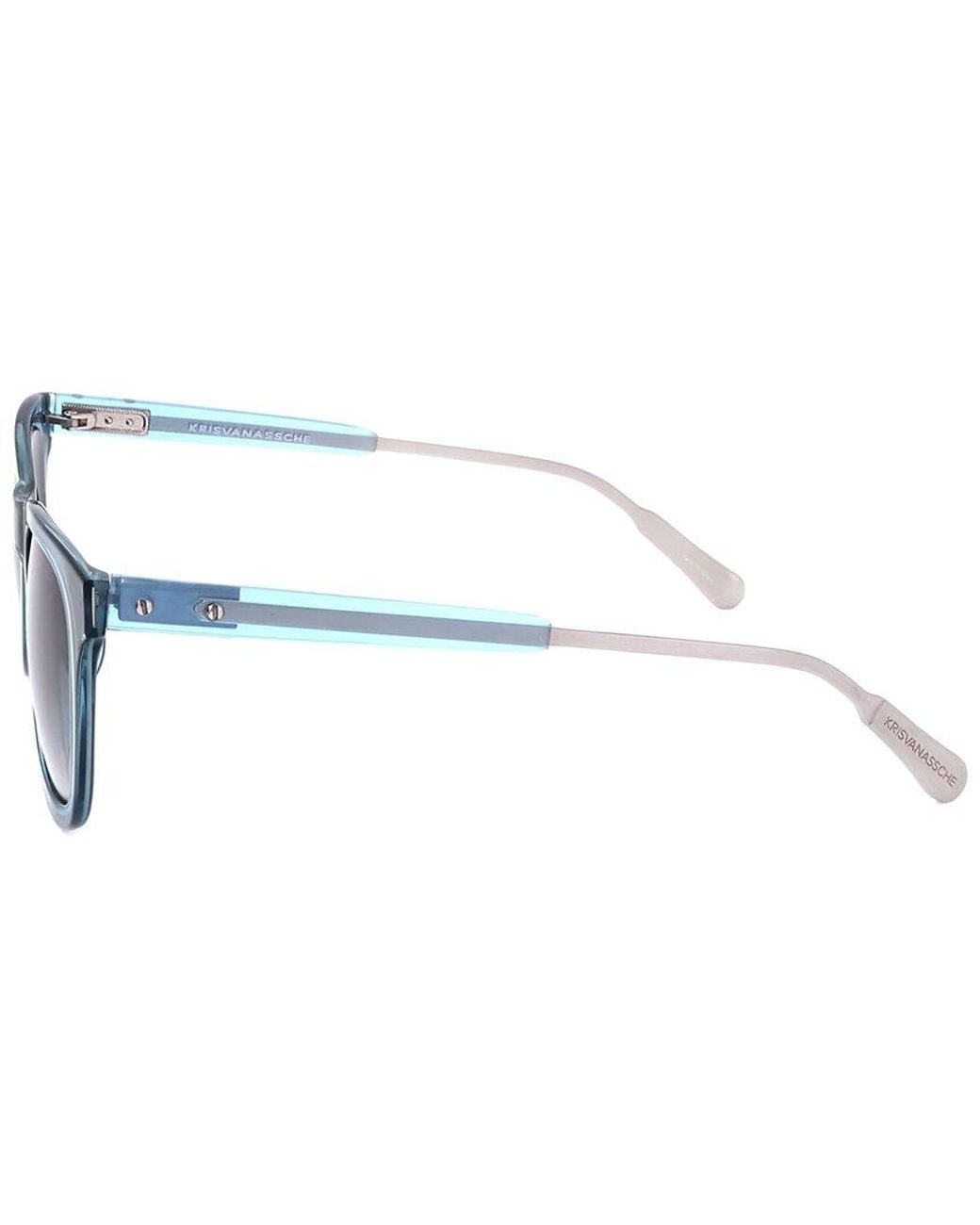 Linda Farrow Blue Kva61L 49Mm Sunglasses