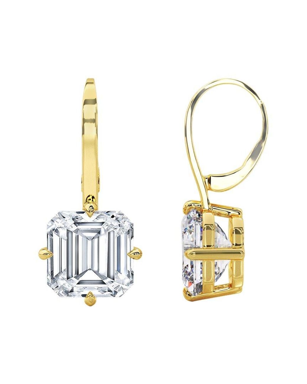 Lab Grown Diamonds Metallic 14K 5.00 Ct. Tw. Lab-Grown Diamond Earrings
