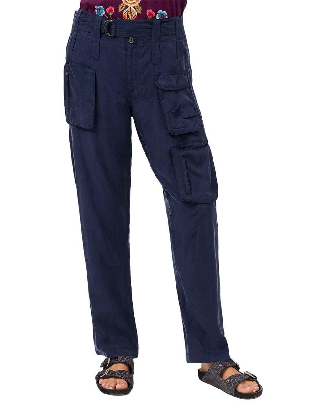 Johnny Was Blue Hailey Plus Pant