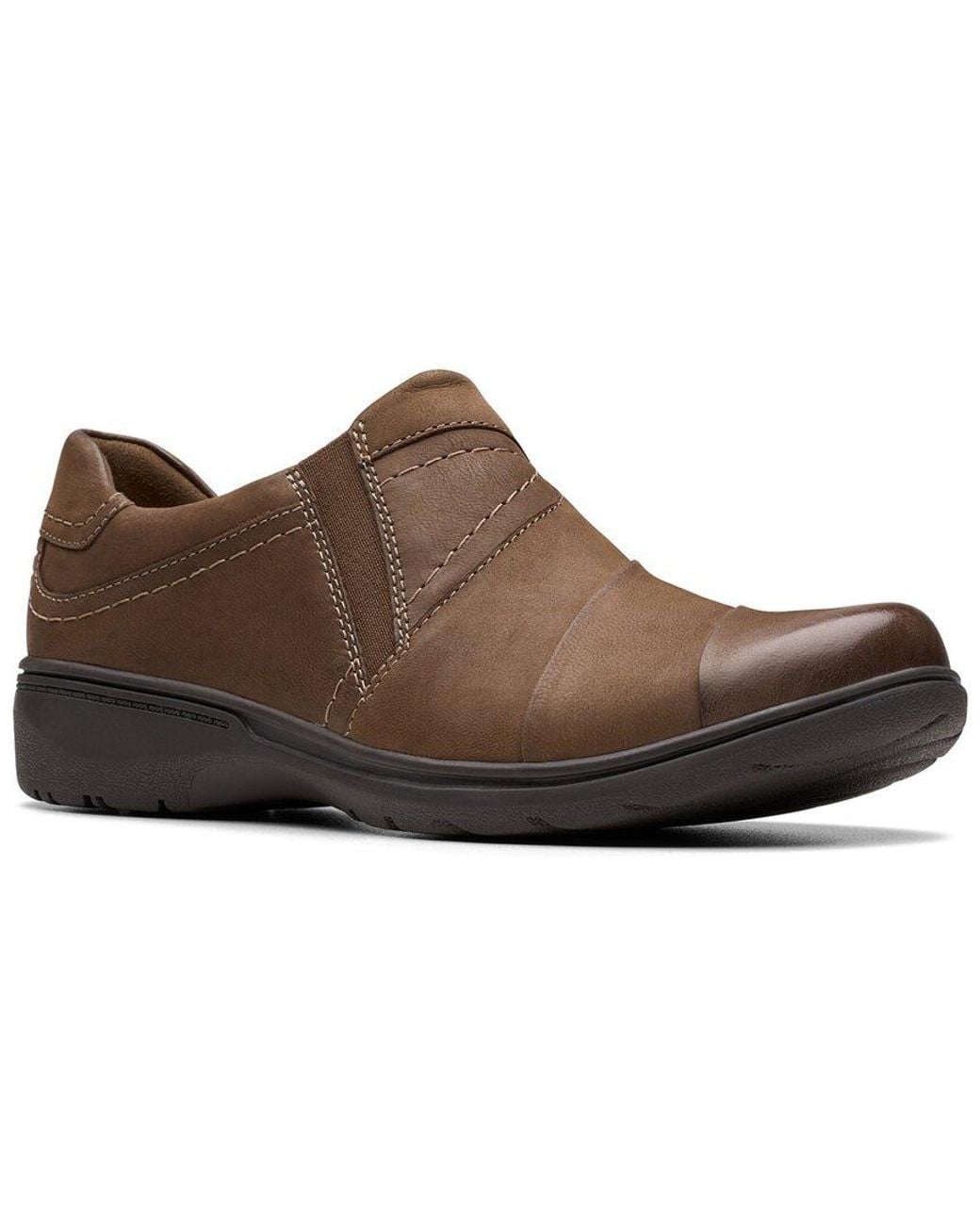 Clarks Brown Carleigh Abby Slip On Loafers