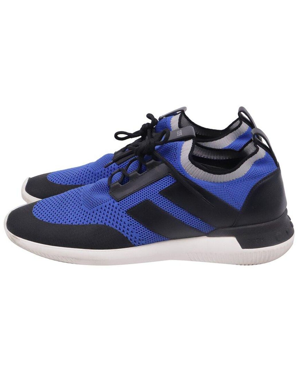 Tod's Blue Polyester No-Code Sneaker (Authentic Pre-Loved) for men