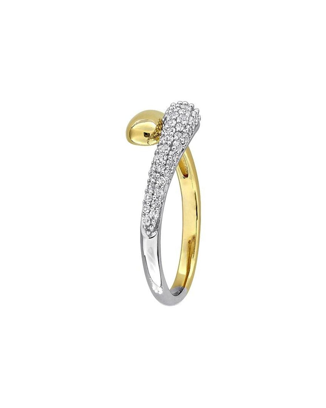 Rina Limor Metallic 0.42 Ct. Tw. Created Sapphire Bypass Ring