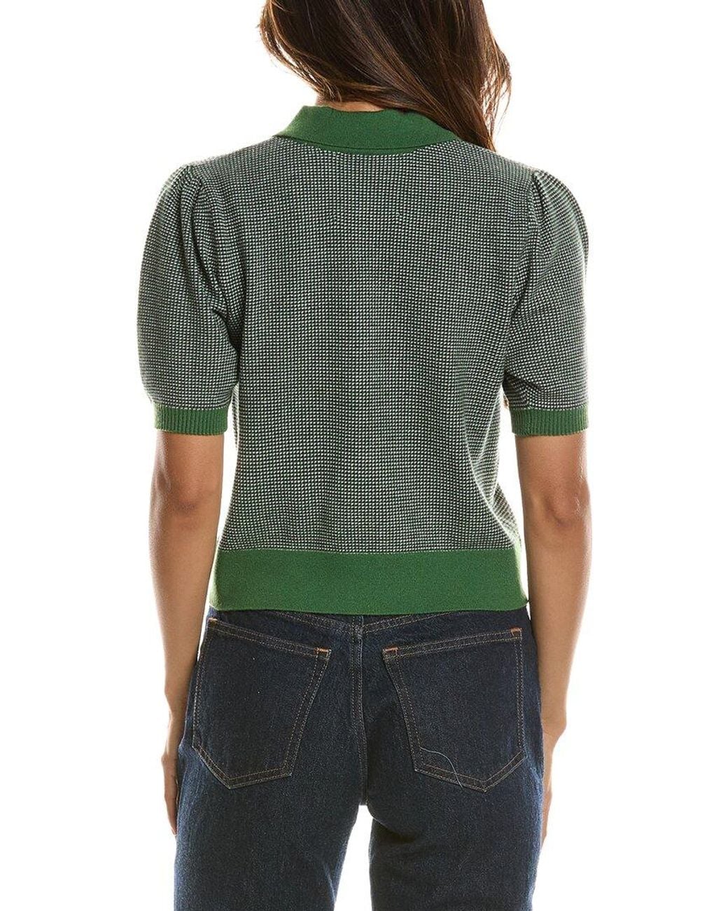 525 America Green Polo Sweater