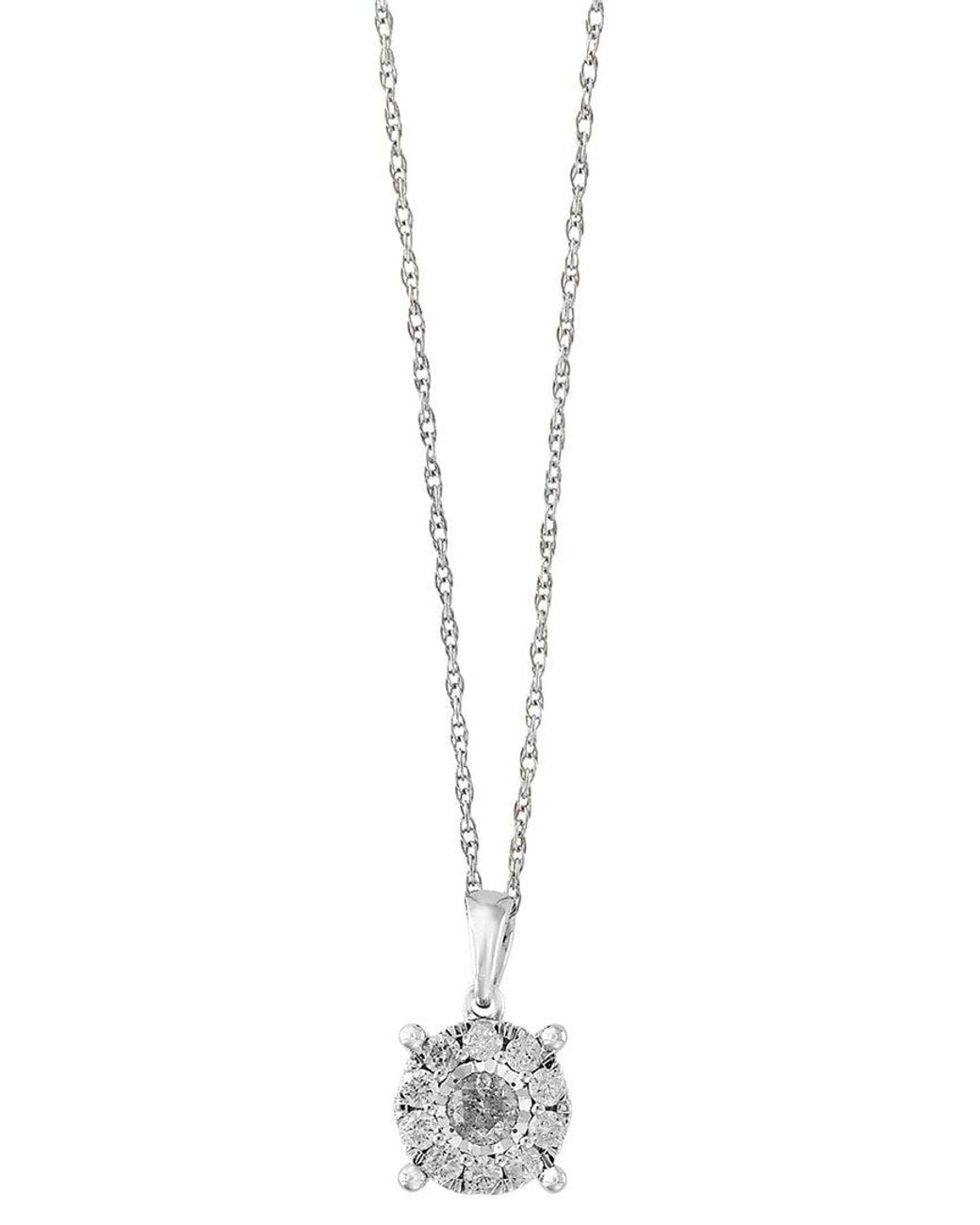 Effy Fine Jewelry White 14K 0.49 Ct. Tw. Diamond Necklace