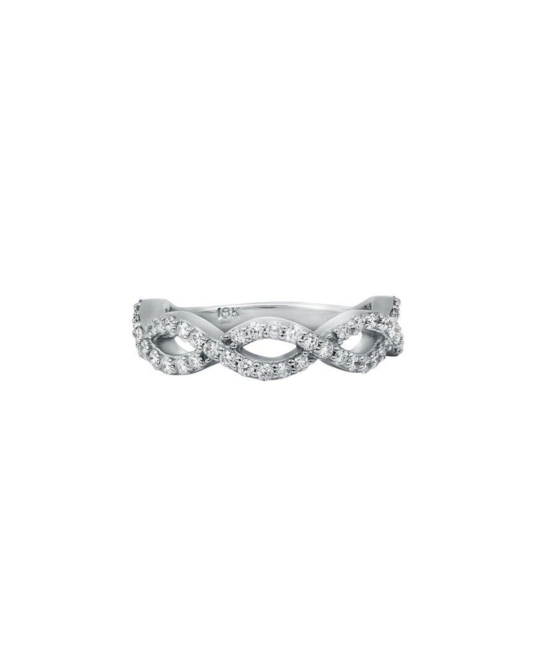 Diana M White Fine Jewelry 18k 0.40 Ct. Tw. Diamond Eternity Ring