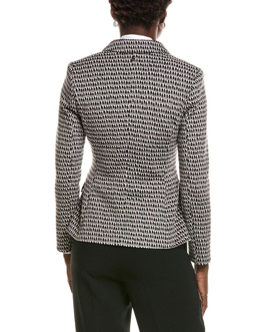 Marc Cain Gray Pattern Blazer