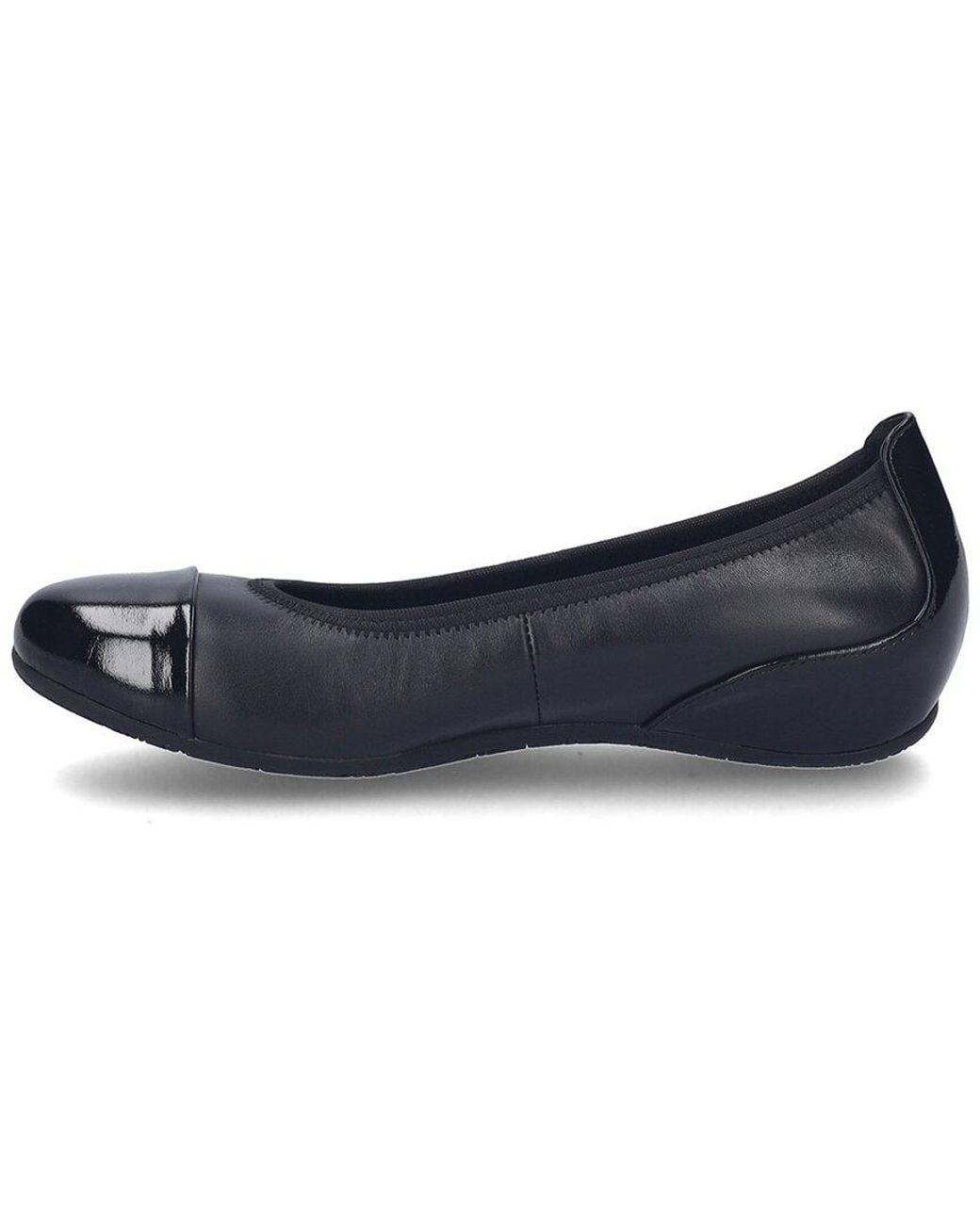 Josef Seibel Blue Florina 01 Leather Ballerina Flat