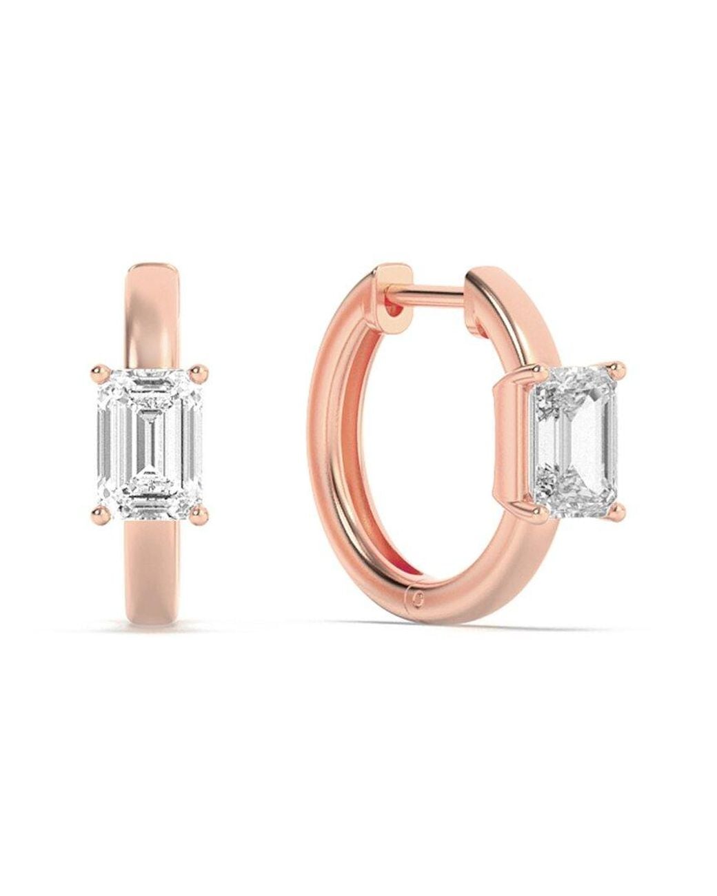 Lab Grown Diamonds Pink 14K 1.50 Ct. Tw. Lab-Grown Diamond Earrings