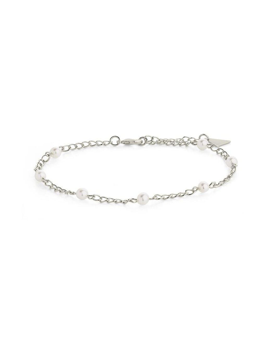 Sterling Forever White Coast Chain Anklet