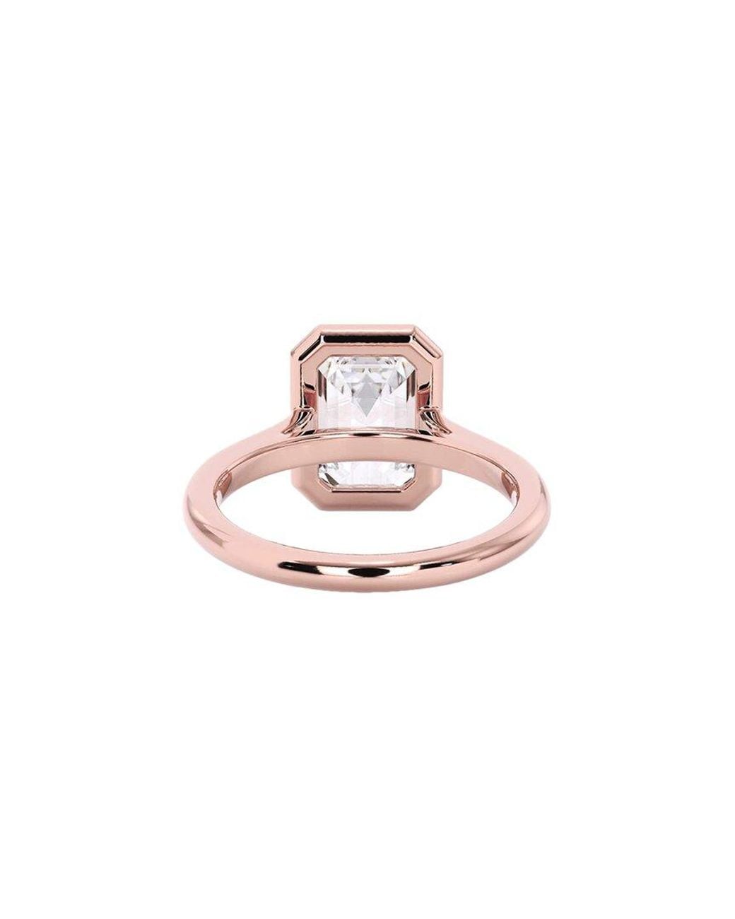 Lab Grown Diamonds White 14K Rose 4.00 Ct. Tw. Lab-Grown Diamond Ring