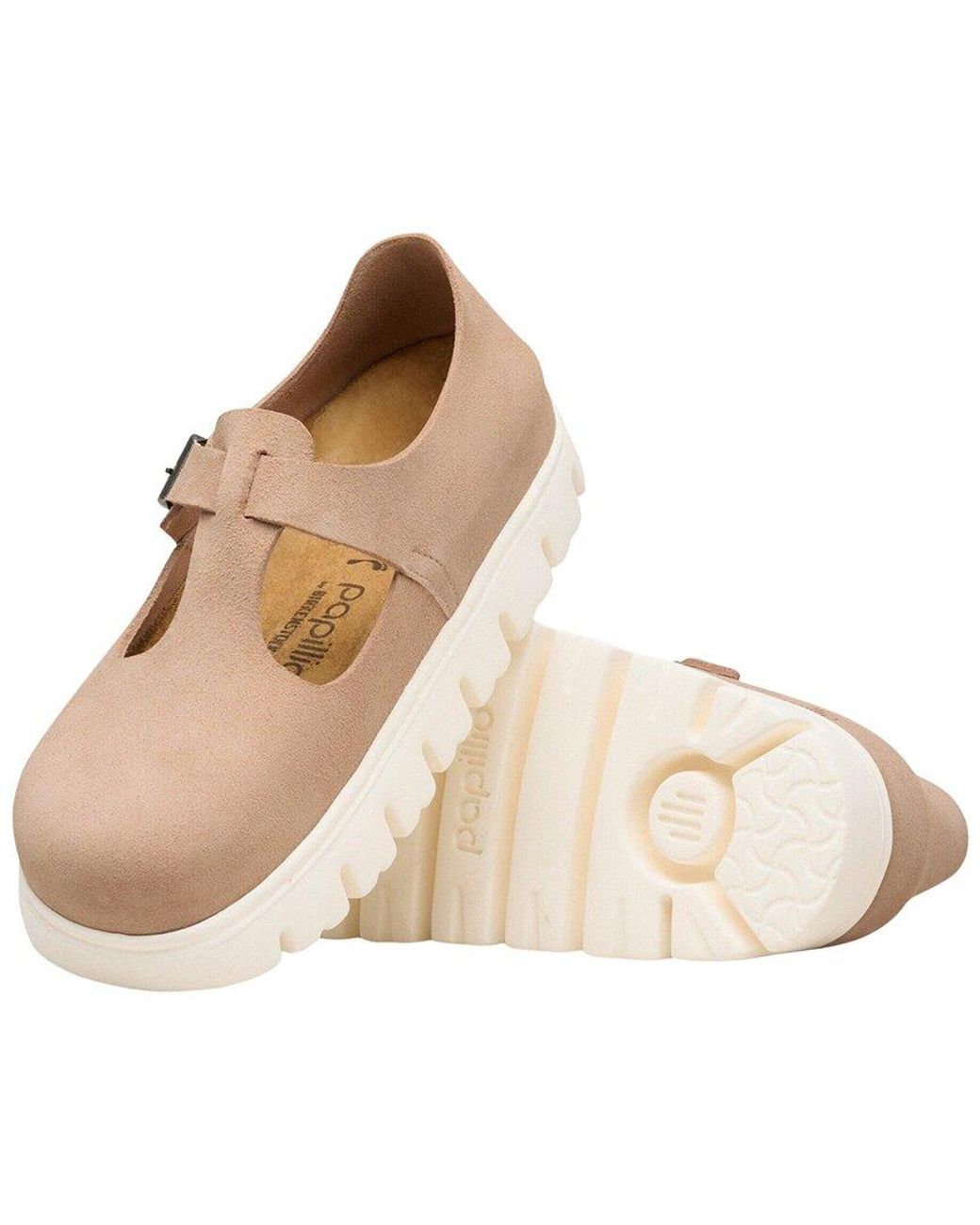 Birkenstock Natural Paris Chunky Suede Sandal