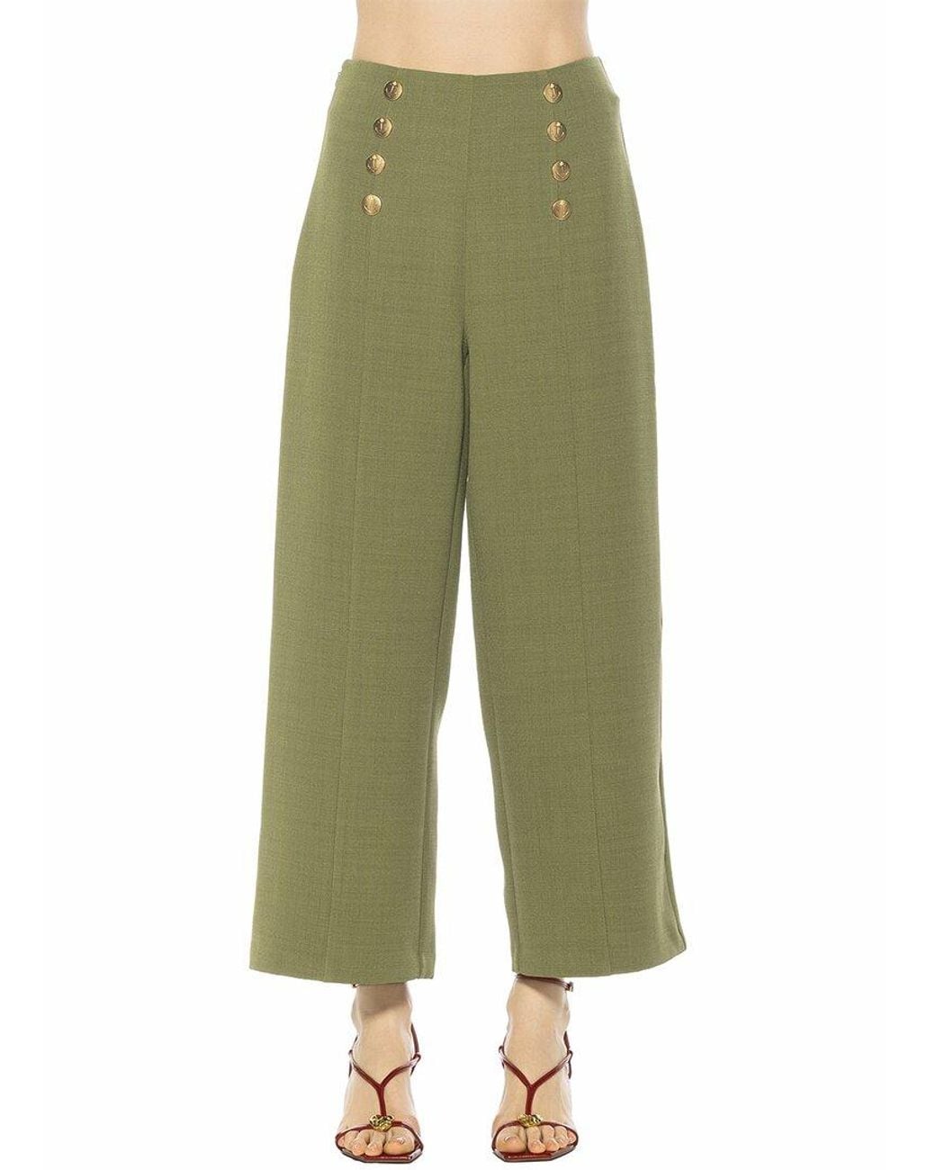Alexia Admor Green Amari Pants