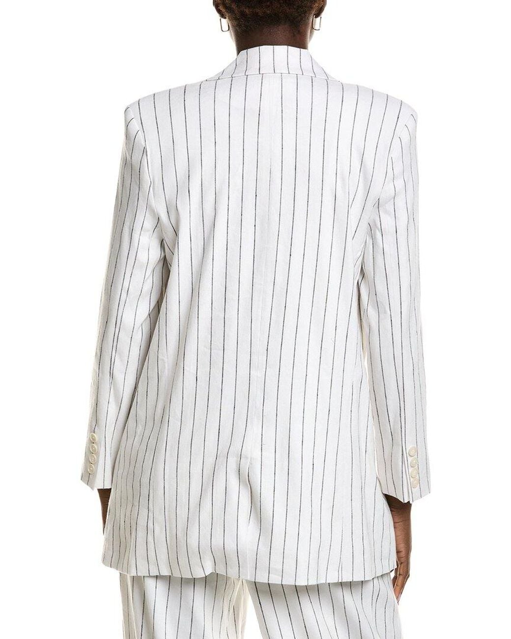 Emerson Fry White Julius Linen-Blend Blazer