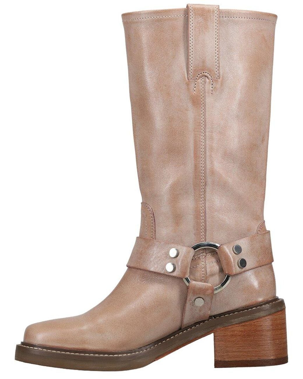 Frye Brown Kate Harness Leather Boot