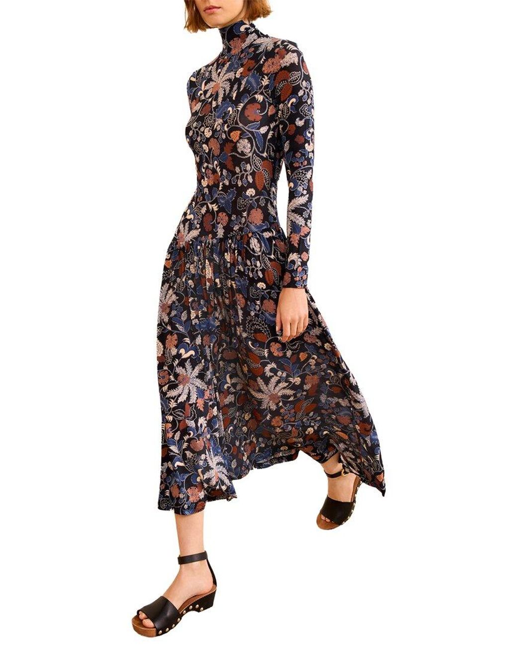 Ulla Johnson Multicolor Fernanda Turtleneck Dress