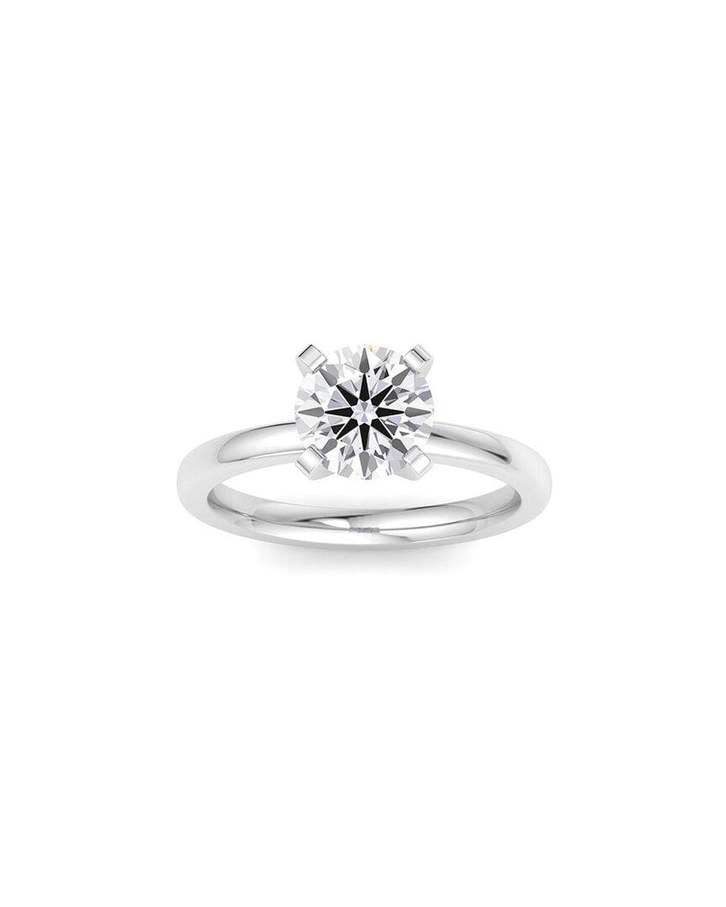 SuperJeweler White 14K 1.50 Ct. Tw. Lab-Grown Diamond Ring