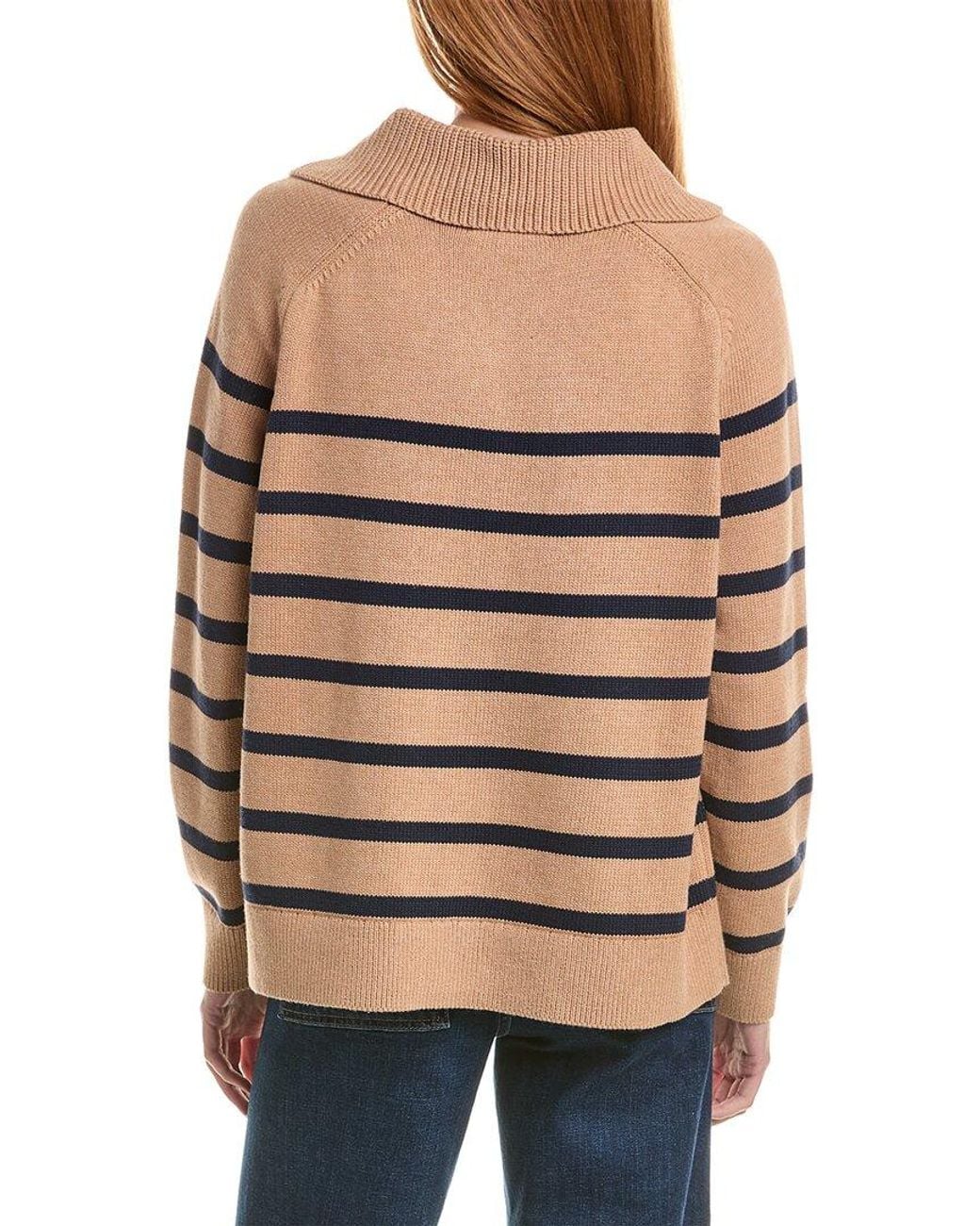 Boden Natural Lucy Half Zip Jumper