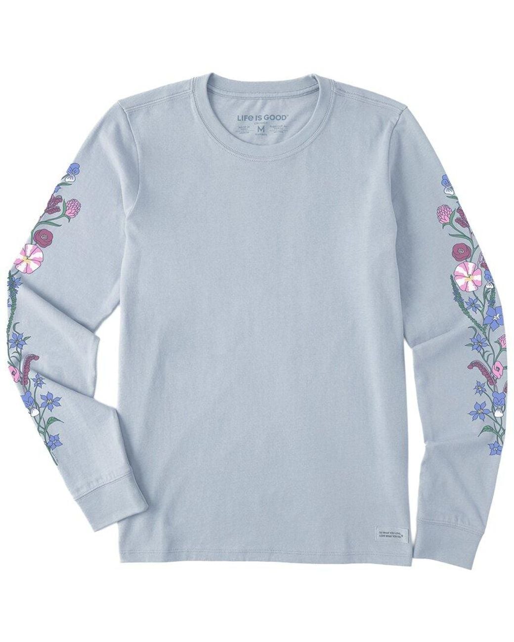 Life Is Good. Blue Long Sleeve Crusher T-Shirt
