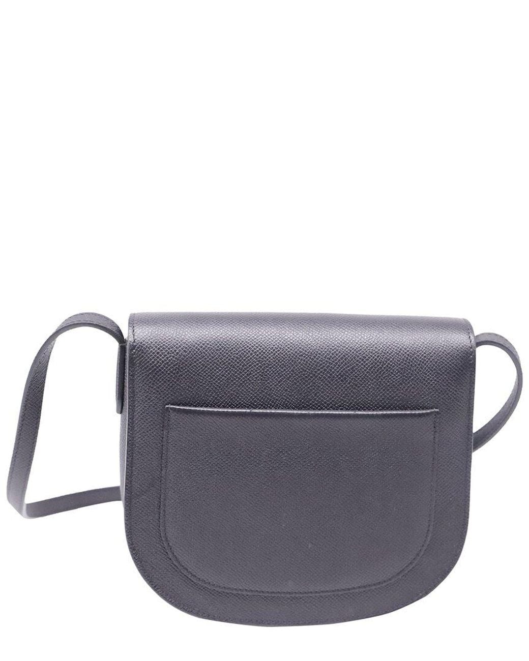 Céline Black Abstract Leather Trotteur Small Crossbody (Authentic Pre-Loved)
