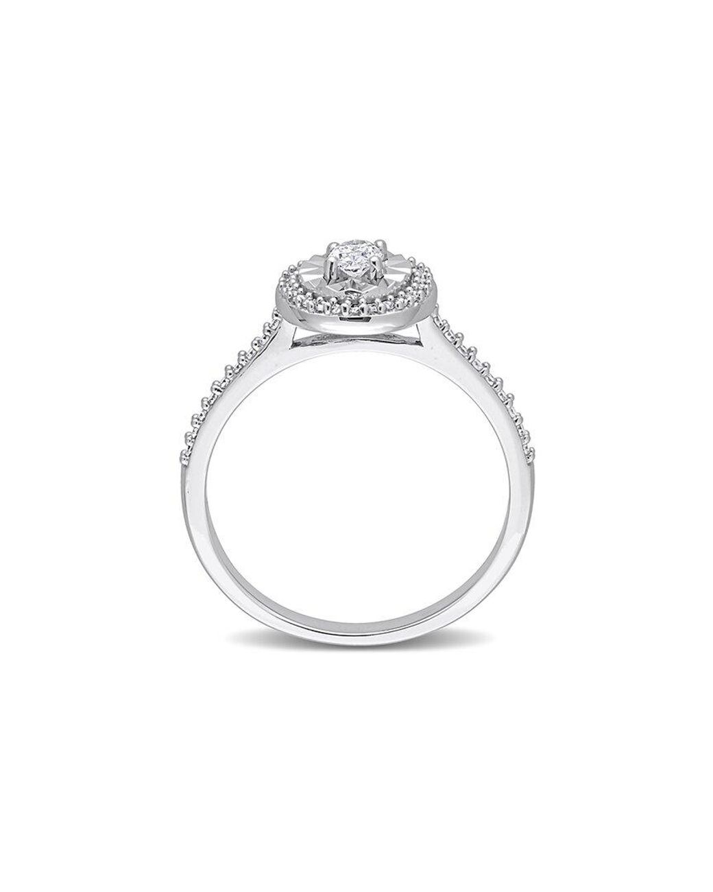 Rina Limor White 14K 0.32 Ct. Tw. Diamond Halo Ring