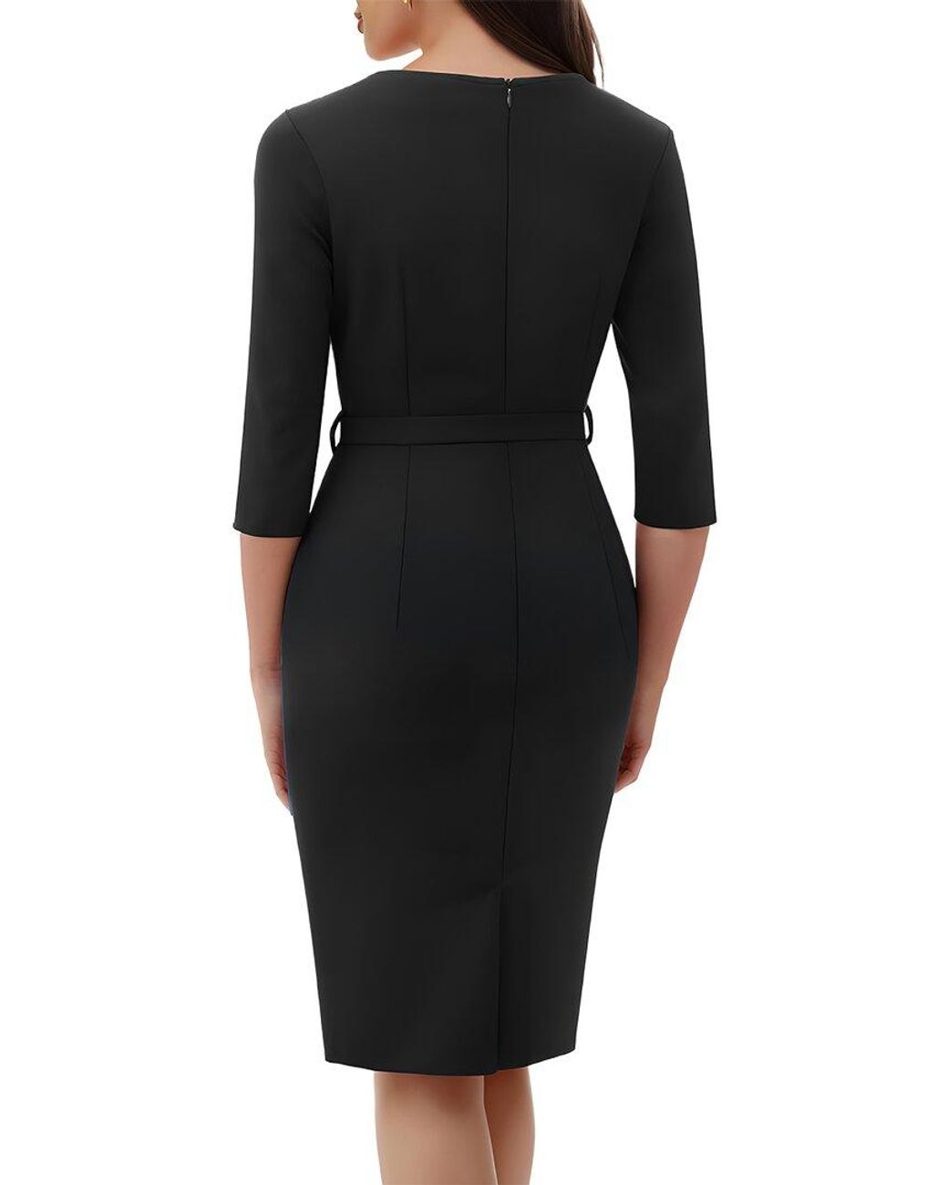 Vincent Black Sheath Dress