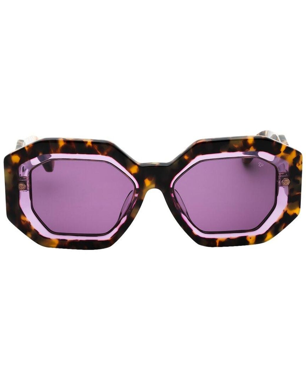 Philipp Plein Purple Spp098M 53Mm Sunglasses