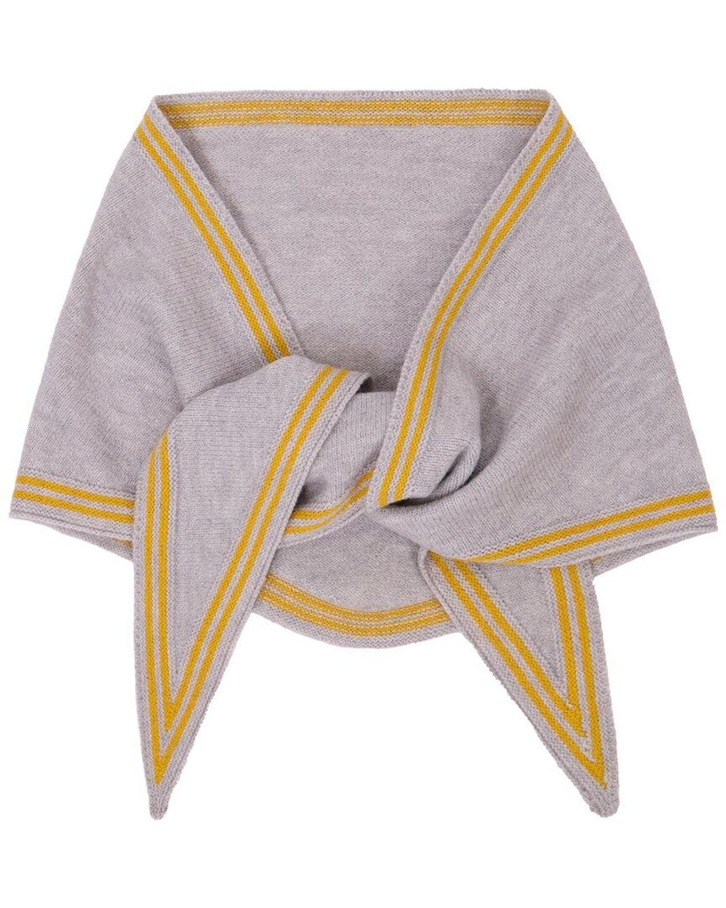 Saachi Gray Solid Triangle Scarf