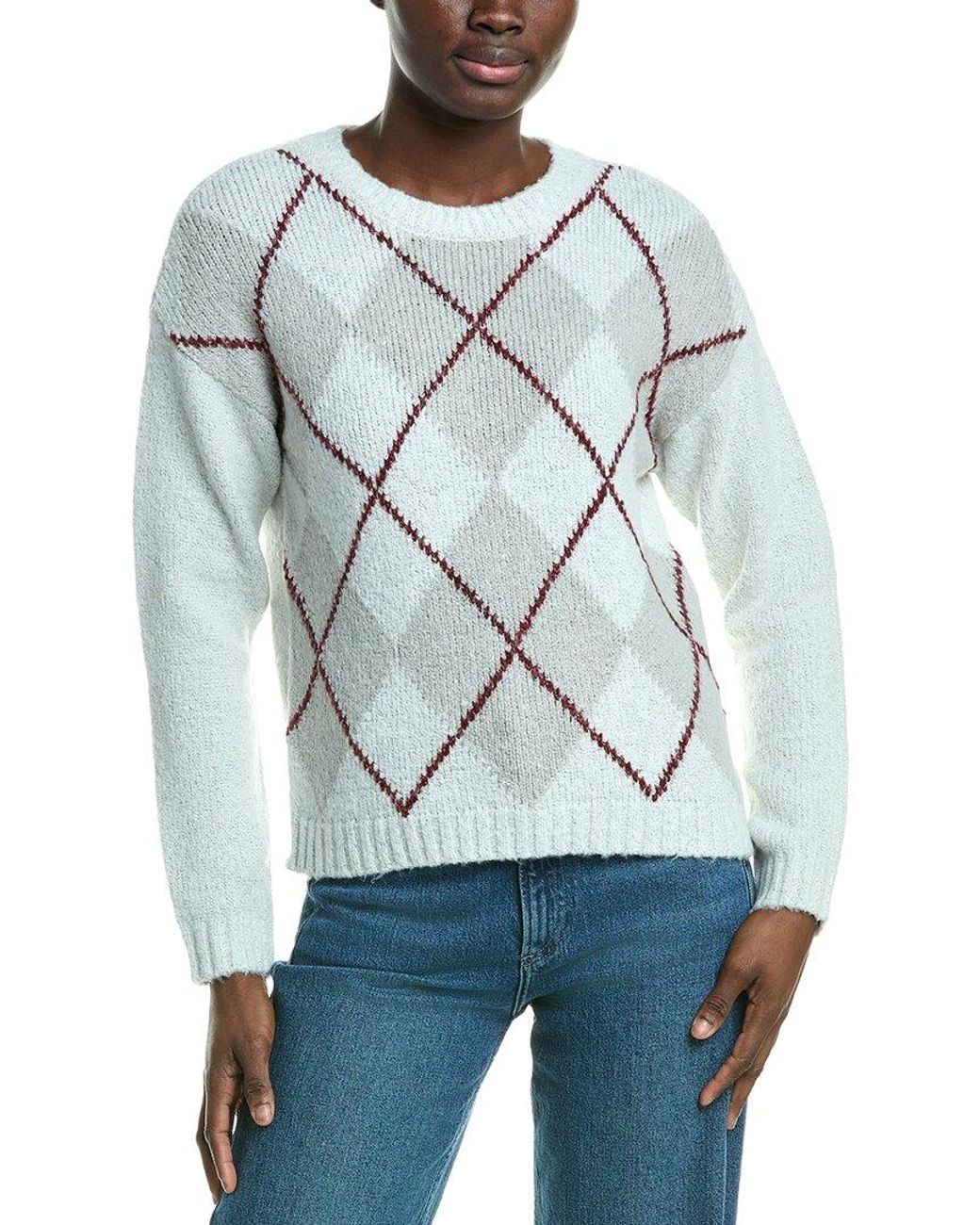 Design History Blue Argyle Sweater