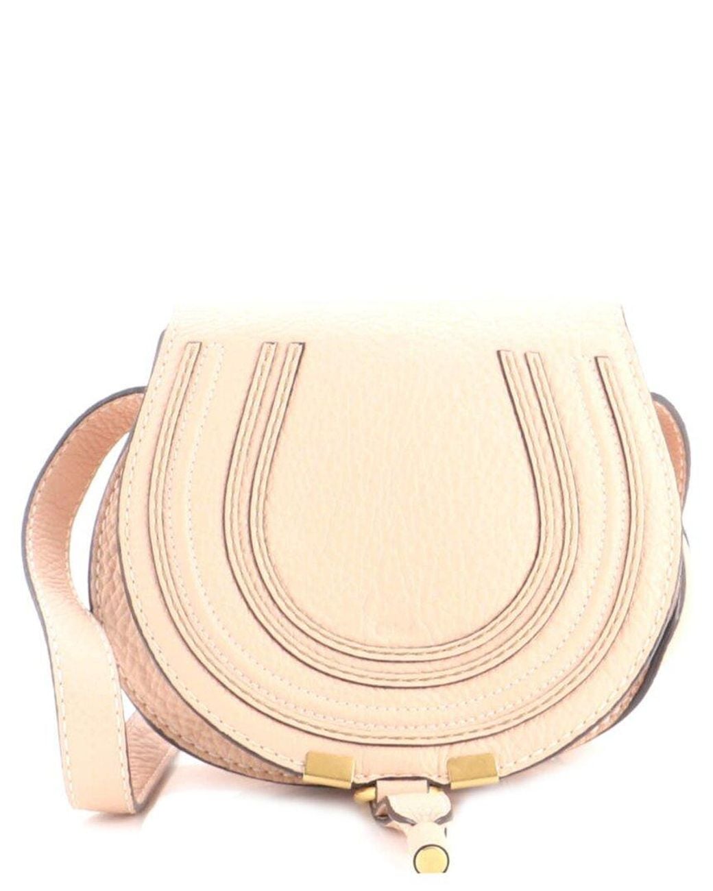 Chloé Natural Leather Marcie Crossbody Mini (Authentic Pre-Loved)