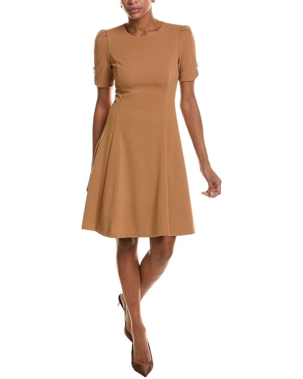 DKNY Natural Fit & Flare Dress